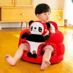 coussin rouge panda