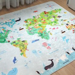 Tapis de jeu la carte du monde - Hamur