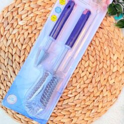 Brosse silicone 3-en-1 : Nettoyage Complet et Innovant Biberons et Accessoires