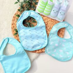 Pack Accessoires Tendresse - 3 Bavoirs bébé & 2 Paires de Chaussettes