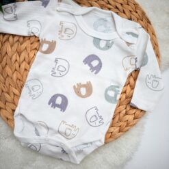 Body Bébé Petit Éléphant - 100% Coton Câlin et Confort