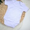 Body Bébé Manches Courtes Blanc Essentiel - 100% Coton Pur