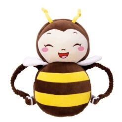 Coussin Peluche 2-en-1 - Protecteur de Tête et Doudou Ludique