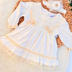 Robe Flamenco en dentelle avec bandeau : coton biologique