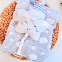 Couverture 75x100cm - Doudou Musical Vibrant Offert