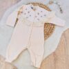 Grenouillère bébé velours pieds ouverts : Douceur et élégance pour l'hiver