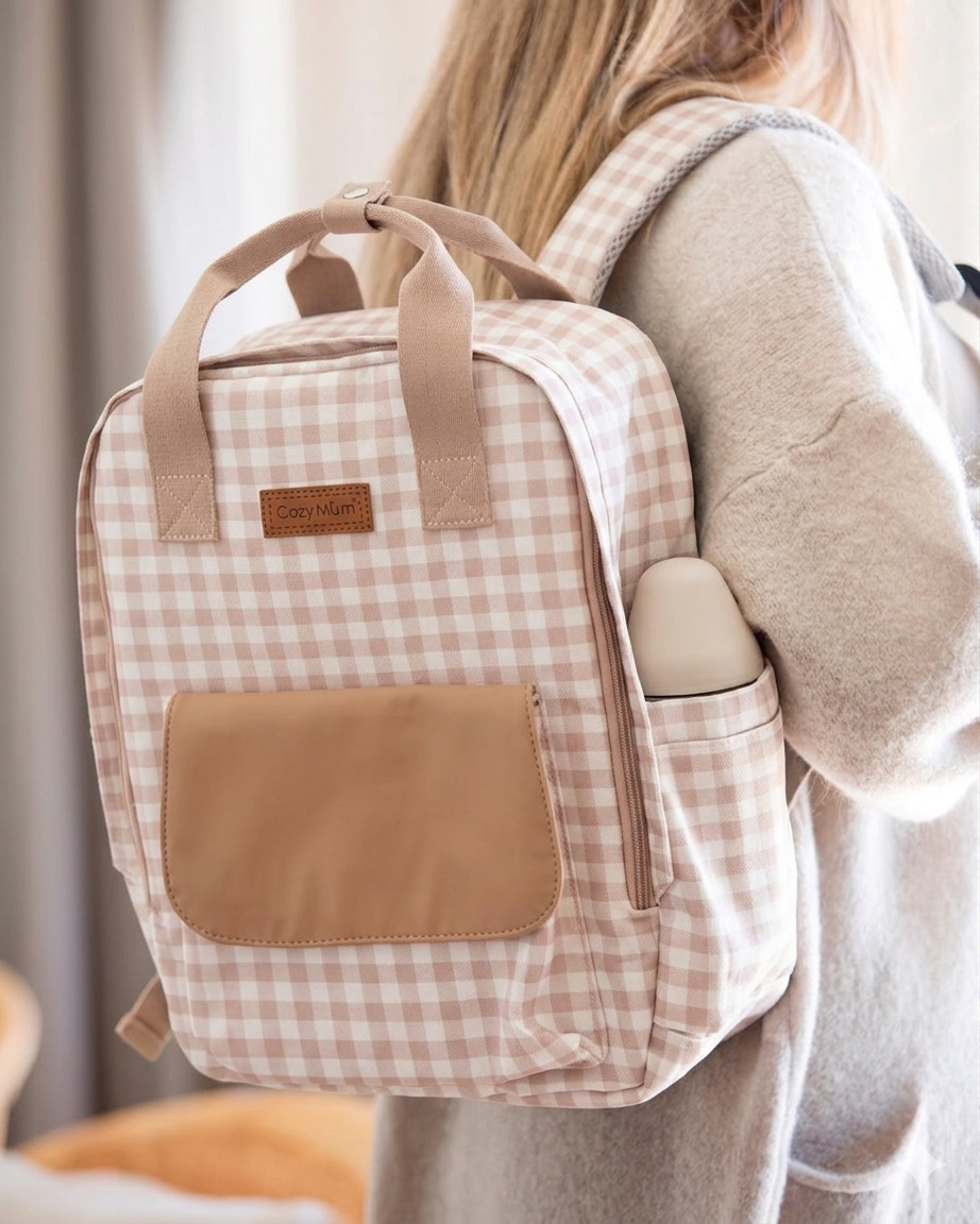 Sac à Dos Maman Bébé Ibiza Cuadros Vichy – Cozymum