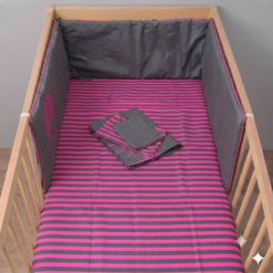 Tour de lit bébé en coton – Protection et douceur pour bébé