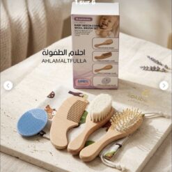 brosses et peigne en bois naturel pour bébé