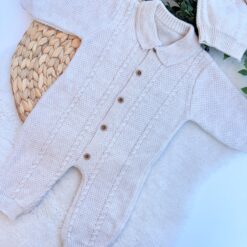 Combinaison Pilote en Tricot - Charme Authentique et Douillet