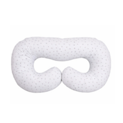 Coussin de Grossesse Ergonomique en Popeline 100% Coton gris - Bebekevi