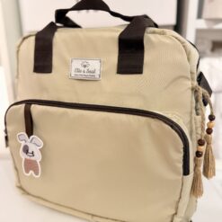 sac à langer à dos 2 en 1  multipoches - intemporel et fonctionnel