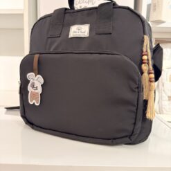 sac à langer à dos 2 en 1  multipoches - intemporel et fonctionnel