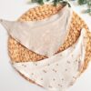 Lot de 2 bavoirs coton organique – Biorganic