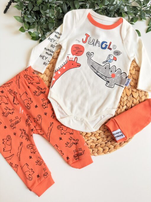 ensemble bébé pantalon body coton hyper mignon