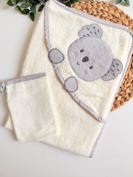 Serviette sortie de Bain Bébé Panda & Gant - Bebekevi