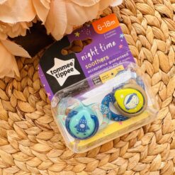 Pack de 2 sucettes nuit 6-18 mois - Tommee Tippee