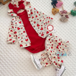 Jogging Bébé fille 3 pièces capuche