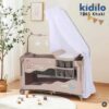 Kidilo T-706S Lit Cododo Parc Bébé 3 en 1 – Moustiquaire Mobile Table à Langer