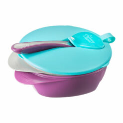 Tommee tippee - 2 Bols d'apprentissage avec couvercle de voyage et cuillère incluse