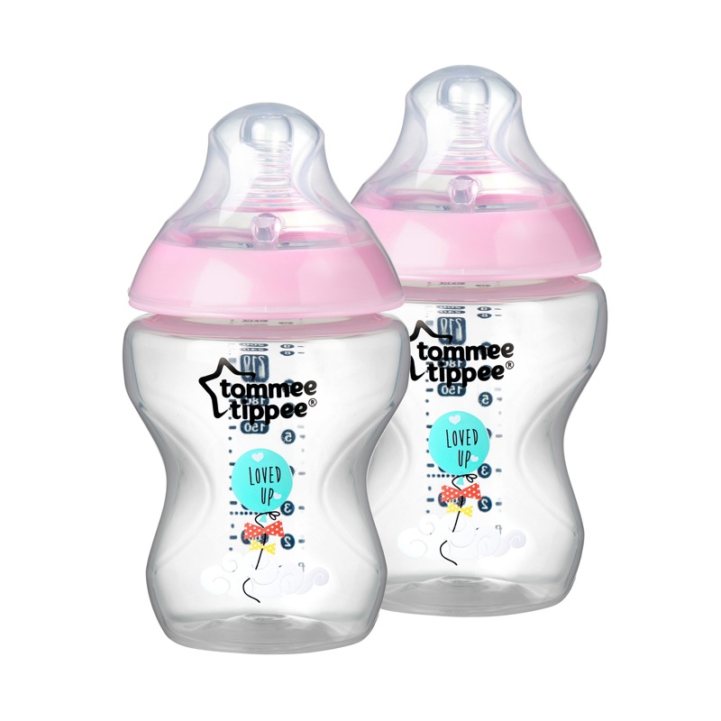 Tommee Tippee Lot de 2 Biberons Closer to Nature 0m+ 260ml Pippo