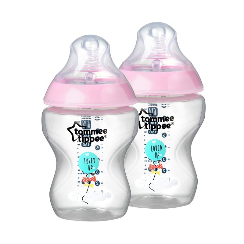 Lot de 2 biberons Closer To Nature 260 ml rose - Tommee Tippee 1 Lot de 2 biberons Closer To Nature 260 ml rose - Tommee Tippee