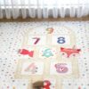 Tapis de jeu bébé et enfant la marelle coloré - Hamur