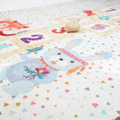 Tapis de jeu bébé et enfant la marelle coloré - Hamur