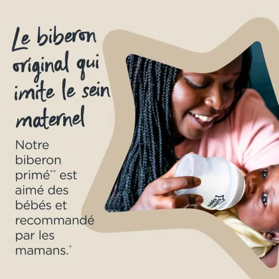 Biberon 150ml Closer To Nature - Tommee Tippee - Allobebe Maroc