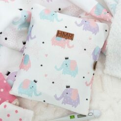 Trousse Organisateur essentiels bébé Eléphants girly - Hamur