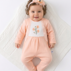 grenouillère bébé fille brodée
