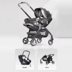 Poussette Siège Auto 3 en 1 Kidilo