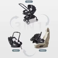Poussette transformable en Siège Auto 3 en 1 Kidilo