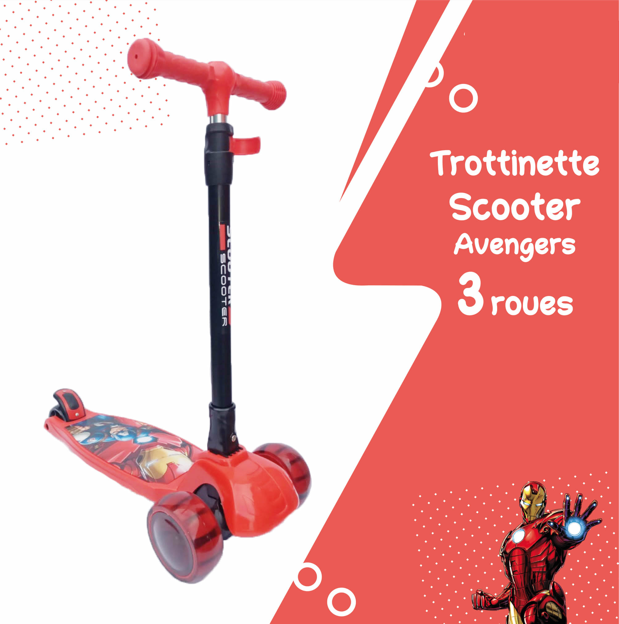 Trottinette 3 roues Disney - Allobebe Maroc