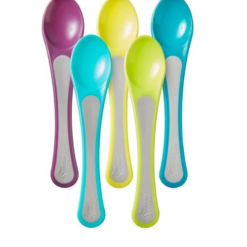 Tommee Tippee - Lot de 5 cuillères d'apprentissage 4M+