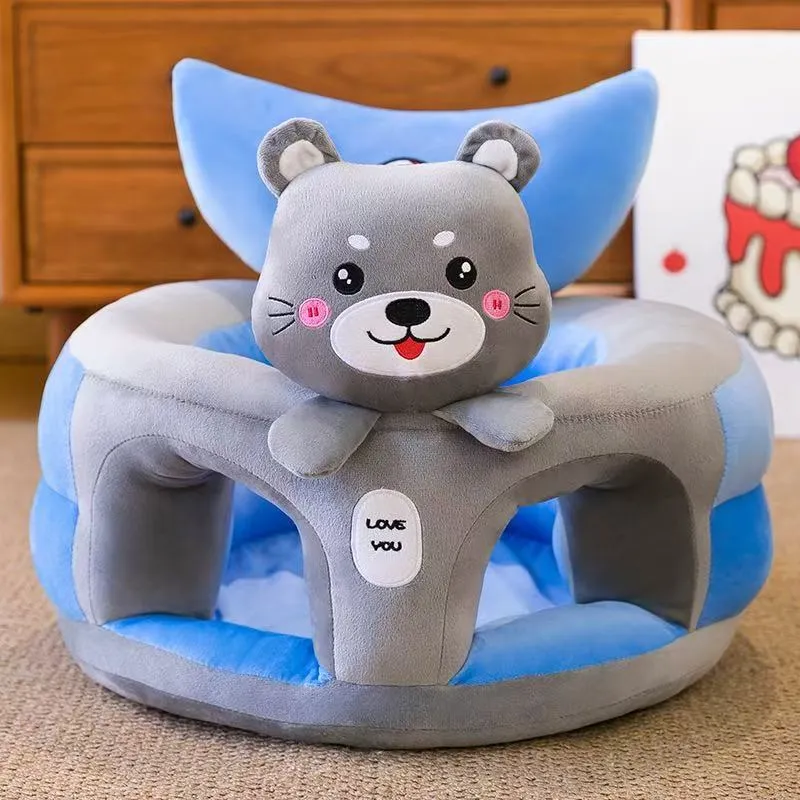Coussin d'Assise Bébé Happy Day – Siège d'Apprentissage Peluche Animaux, 3 Mois à 2 Ans – Image 11