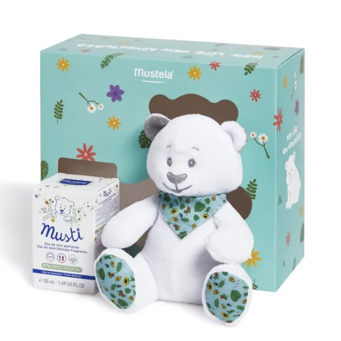 Coffret Musti Mixte 50ml + Ourson - Mustela - Allobebe Maroc