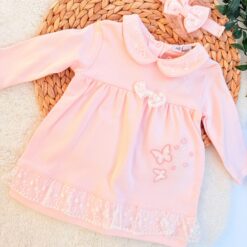 Robe Bébé Broderie et dentelle papillon