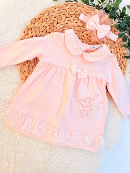 Robe Bébé Broderie et dentelle papillon