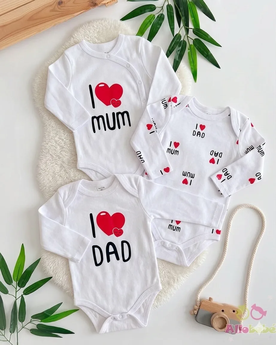 3 bodies assortis en coton