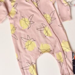 Grenouillère rose coton 1pcs - wowo - 6-9 Mois