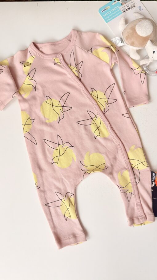 Grenouillère rose coton 1pcs - wowo