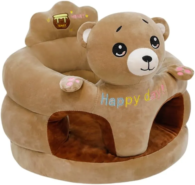 Coussins assise bébé Happy Day 6 modèles animaux ours tigre lapin singe éléphant chien peluche
