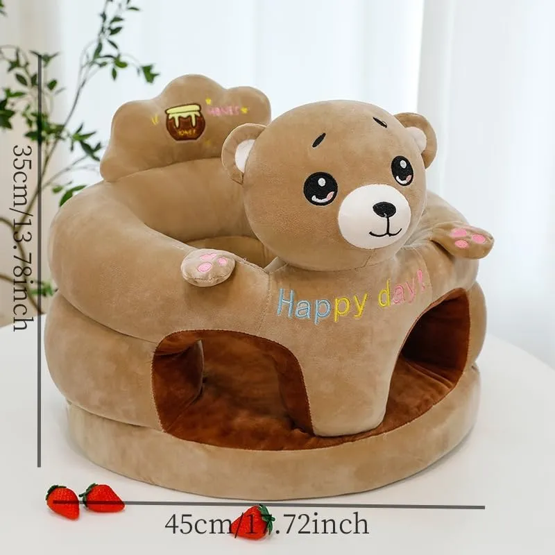 Coussins assise bébé Happy Day 6 modèles animaux ours tigre lapin singe éléphant chien peluche