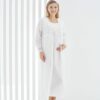 Pyjama grossesse et allaitement longue avec peignoir