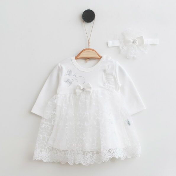 robe blanche bébé
