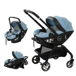 poussette kidilo siege auto bleu
