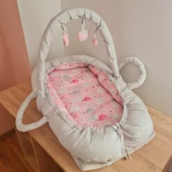 Couffin Souple avec plan incliné rose