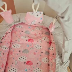 Couffin Souple avec plan incliné rose