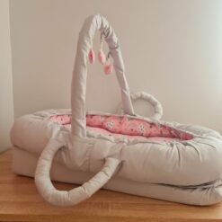 Couffin Souple avec plan incliné rose